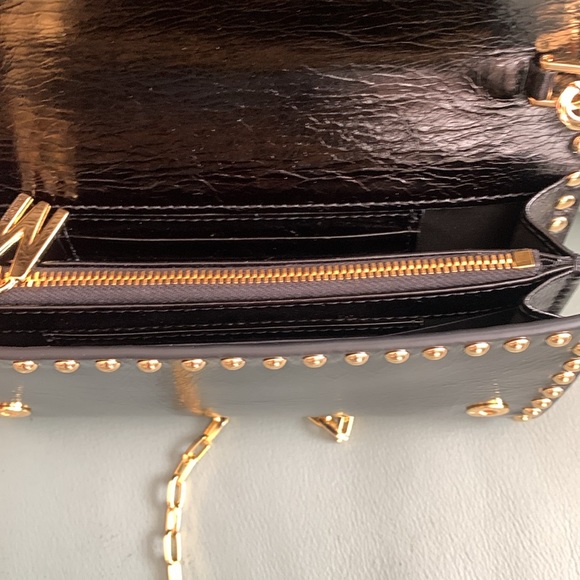 Moschino NWT Logo Leather Wallet on a Chain - Picture 8 of 14